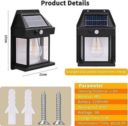 Smart LED Solar Light Set – Motion Sensor & Auto Charging